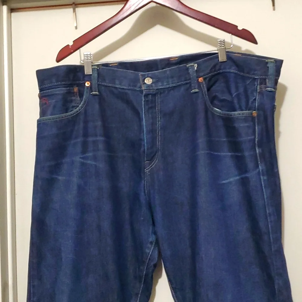 Polo Ralph Lauren‎ Classic Fit 867 Denim Stratford Blue Distressed Jeans 42/30